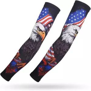 남성용 및 여성용 압박용 M-YOUNG UV 선 슬리브 UPF 50 프로텍션 골프가 포함된 쿨링 암 독특한 타투 선물