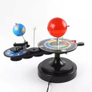 달 개기일식 자전 공전 시뮬레이션 지구 태양 월식 천체 모형