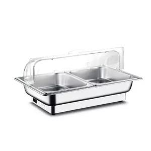 뷔페 워머기 중탕기 온열기 데우기 차핑디쉬 호텔 급식 식당 단열 사각 스텐 음식