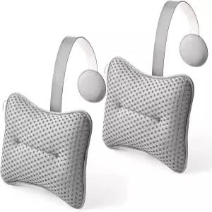 HUGABOW 2팩 온수 욕조 회색 스파 체이스 라운지용 대형 베개 - 범용 헤드레스트 및 목 지지 쿠션 긴