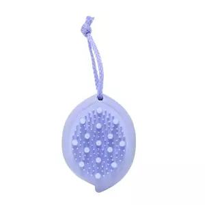 습식 브러시 그린 두피 퍼스트 각질 제거제 라벤더 오일 - 샤워 시 걸 수 있는 로프 후크 집에서 스파와