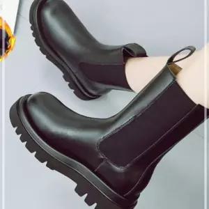 여성 기모안감 첼시 높은 굽 캐주얼 앵클 털 부츠 여성부츠 털부츠 3WD1E53B20