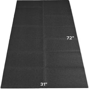 CIHI 접이식 보행 패드 러닝머신 매트 - 보호 바닥의 높은 반발력 소음 및 진동 감소 홈 운동용 미끄럼