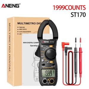 ST170 전문 디지털 클램프 미터 DC/AC 전류 멀티 펜치 전압 테스터 자동차 NCV Ohm