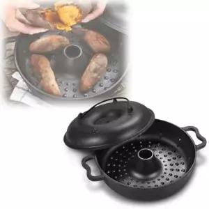 가정 캠핑용 무쇠 고구마 밤 직화구이 오븐 냄비