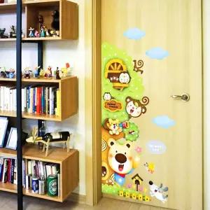 동물 스티커 나무 시트지 유아방 유치원 강화문 장식 집환경구성 글라스데코 포인트벽지 아기방 집창문
