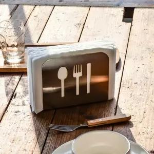 식탁냅킨꽂이 업소용 티슈 튼튼한재질 무광 가정용홀더 무게감있는식당 보관 테이블소품