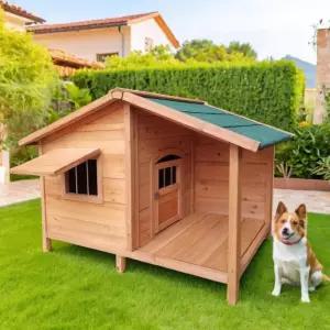 대형 견집 개집 방수 시골 야외 야외용 용품 가정용