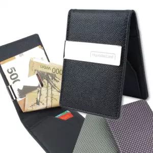 심플라이프 소가죽 엠보 머니클립