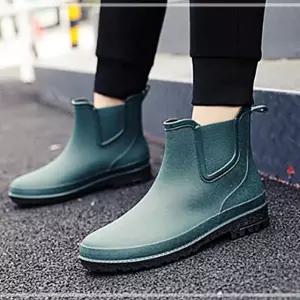 가벼운 패션 부츠 남자 안전한 방수화 장화 발편한 FW9EE8BF