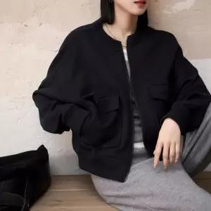 EAMT 가을 캐주얼 내피 실용주의 여성점퍼 야구점퍼 얇은 상의 카고스타일 YJ3