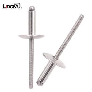 30/50개 전체 스테인레스 스틸 대형 플랜지 돔 헤드 블라인드 리벳