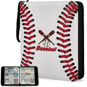 900 포켓 야구 카드 바인더 - 스포츠 MTG TCG 탑스 및 게임 슬리브가 포함된 홀더 앨범 소년 소녀 수집가를