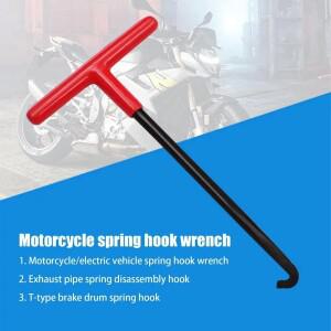 스프링 풀러 헤비 듀티 T자형 - 브레이크/클러치 수리 및 차고 유지 관리를 위한 미끄럼 방지 바이크 오토