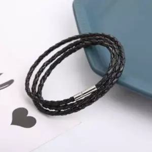 가죽 트리플 로프 빈티지 기본팔찌