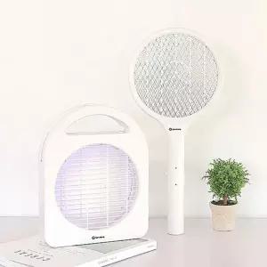 모기 라켓 전기모기채 2중안전 파리 투인원 해충킬러