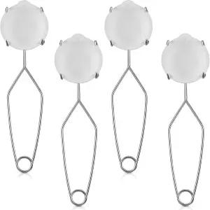 금속 키트를 녹일 수 있는 폴드티어 8개 작은 세라믹 도가니 그릇 접시 컵 4개 금 은 구리 보석을 집게