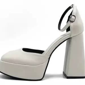 하이힐 통굽 웨딩슈즈 프렌치 웨딩 신부 구두 발편한 가보시