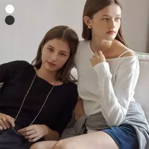 매장정품 GUESS 게스 OP3K5423 언발란스 긴팔 티셔츠 1370310