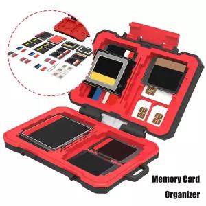 SD 카드 케이스 방수 메모리 컨테이너 운반용 박스 키퍼 CF/XQD/SD/TF/CF Express/NANO SIM/Micro