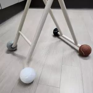 [에이치플러스몰]장판 눌림 방지 테니스공 의자 커버 체어 슈즈 받침 4P 찍힘 끌림