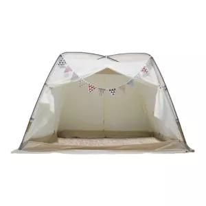 4도어 침대 바닥 보온 방한 실내텐트 120X210X135cm uSB8+6dLi