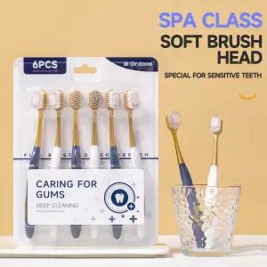 성인 가정용 부드러운 털 넓은 머리 칫솔 초미세 모발 감도 방지 잇몸 보호 투어링에 적합