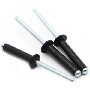 블랙 알루미늄 돔 라운드 헤드 팝 오픈  풀 블라인드 리벳 장식 네일 Rebite 볼트 Dropper 자체 연결