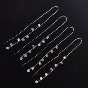 차르르 여성스러운 태슬귀걸이 지르콘