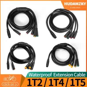 전기 자전거 1T4/1T5 방수 케이블 컨트롤러 라이트 Ebrake 스로틀 디스플레이 전자 변환 액세서리