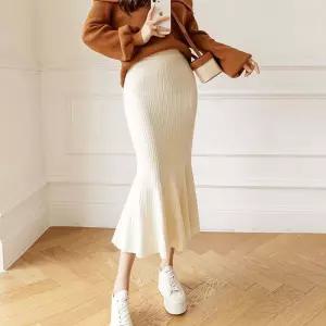 (스타일하우스)스커트 치마 3컬러 머메이드룩 허리밴딩 니트 롱치마