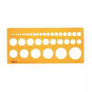 [알티피아]제도디자인자 원형도형템 형판자 플라스틱틀 자도형기구