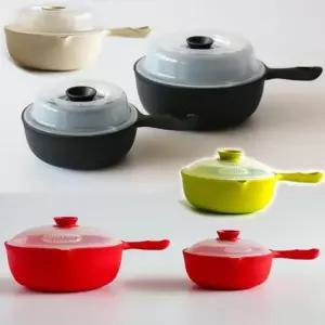 bns 티본 한손잡이찜기2p세트 시리즈 전자렌지찜기 압접시 냉면대접