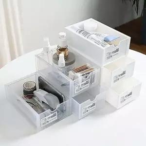 [셀러에이드]적층형 서랍 책상 위 서랍장 미니 문구함 데스크 셋업 테리어