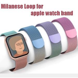 apple 호환 시계 밴드용 밀라노 루프 44mm 42-38-44mm 스트랩 울트라 2 금속 iwatch 시리즈 9 8 7 6 SE 5 4