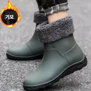 [콩심팥심]발목 남자 방한화 패딩 남자 털 부츠 방수 겨울 기모