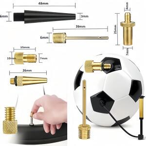 자전거 수리 및 농구 밸브 펌프 커넥터 - 15개 타이어 인플레이터 튜브 니들 에어 호스 어댑터 키트