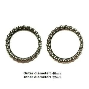 산악 자전거 프론트 포크 베어링 세트  40mm 볼 4피스 헤드셋 케이지 레이스  MTB 부품