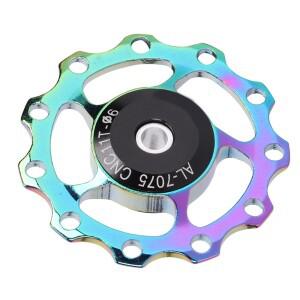 알루미늄 합금 리어 디레일러 풀리 11T/13T 컬러풀 자전거 고성능 가이드
