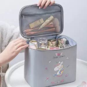 [골드스마일]대용량 화장품 파우치 여행용 휴대용 가방 예쁜 메이크업 박스