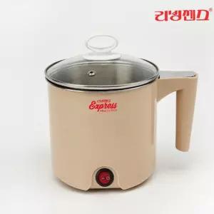 전기포트 멀티쿠커 라면포트 리빙센스N1025MC 1.0L 모카색상 미니 무선 전기 멀티 냄