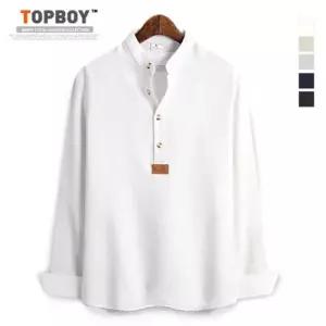 [탑보이][탑보이] 보카시헨리넥긴팔셔츠 (MN437)