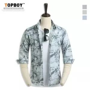 [탑보이][탑보이] 애쉬 카모 7부 셔츠 (MN326)