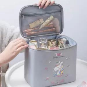 대용량 화장품 파우치 여행용 휴대용 가방 예쁜 메이크업 박스