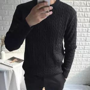 [다잇템]남성 가을 겨울 작은 꽈배기 니트 스웨터