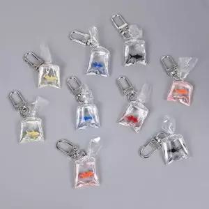 금붕어 고리 키홀더 가방꾸미기 재료 가방 인형 악세사리 테슬