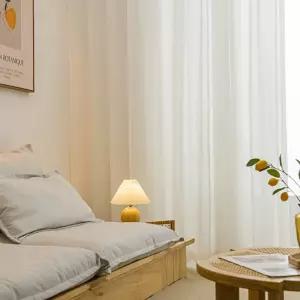 커튼 나비주름쉬폰 거실 카페 차르르 길이조절 인테리어