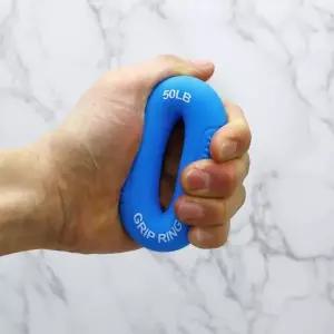 실리콘 도넛 악력기 손아귀 힘 악력 공 손가락 기구 스트레칭 링