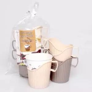 컵홀더 종이컵 핸들형 6P 카페 커피컵 홀더