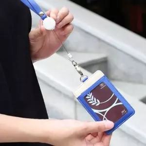 목걸이 카드 목걸이형 사원증 학생증 릴홀더 지갑 가죽